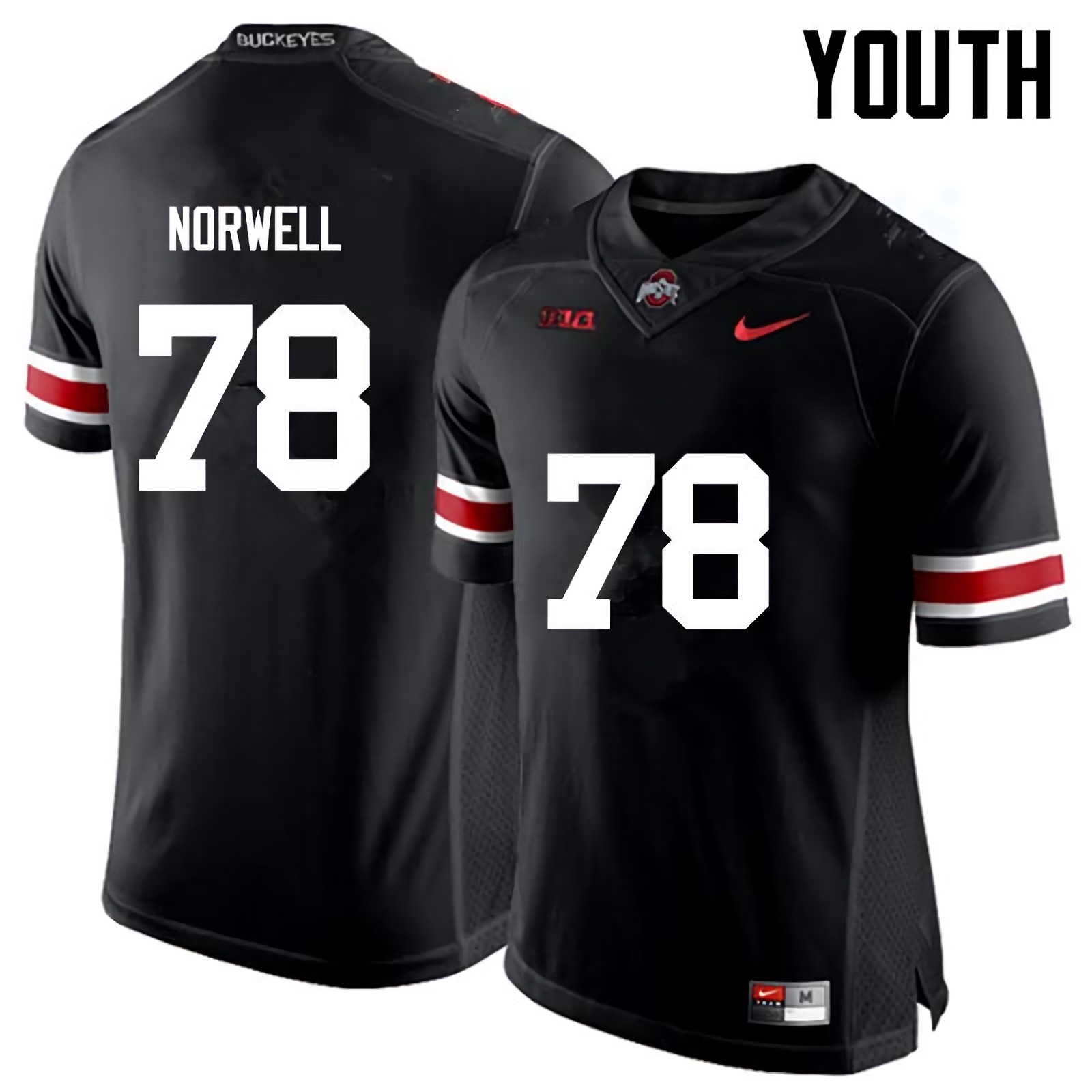 Andrew Norwell Ohio State Buckeyes Youth NCAA #78 Nike Black College Stitched Football Jersey XFI3456KP